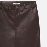 FRAME - Relaxed Leather Trouser -- Chocolate Brown