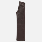 FRAME - Relaxed Leather Trouser -- Chocolate Brown