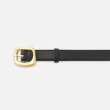 FRAME - The Organic Buckle Belt -- Black
