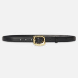 FRAME - The Organic Buckle Belt -- Black