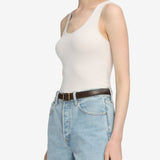 FRAME - The Mesh Trim Tank -- White