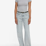 FRAME - The Rib Baby Tee -- Heather Grey