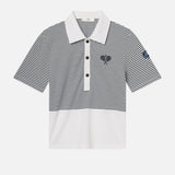 FRAME - The Tennis Polo -- White Multi