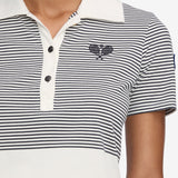 FRAME - The Tennis Polo -- White Multi