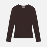 FRAME - The Fine Cable Sweater -- Coffee