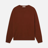 FRAME - The Cashmere Brushed Sweater -- Rust