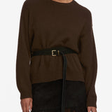 FRAME - The Cashmere Brushed Sweater -- Coffee