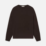 FRAME - The Cashmere Brushed Sweater -- Coffee