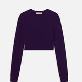 FRAME - The Cashmere School Crew Sweater -- Royal Purple