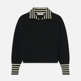 FRAME - The Sailor Pullover -- Black Multi