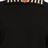 FRAME - The Sailor Pullover -- Black Multi