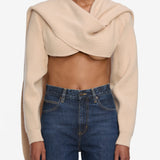 FRAME - The Scarf Sweater -- Pink Sand
