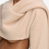 FRAME - The Scarf Sweater -- Pink Sand