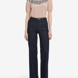 FRAME - The S/S Cashmere Fairisle -- Pink Sand