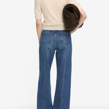 FRAME - The Ladder Pointelle Sweater -- Cream