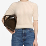 FRAME - The Ladder Pointelle Sweater -- Cream