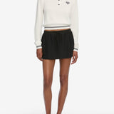 FRAME - The Tennis Drawstring Skirt -- Navy