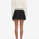 FRAME - The Tennis Drawstring Skirt -- Navy