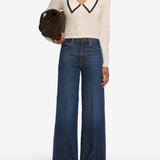 FRAME - Cashmere Sailor Sweater -- Cream Multi