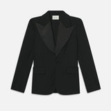 FRAME - The Peak Lapel Blazer -- Black