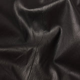 FRAME - The Peak Lapel Leather Blazer -- Black