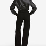 FRAME - The Leather Harrington Jacket -- Black