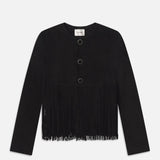 FRAME - The Saddle Jacket -- Black