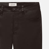 FRAME - The Leather Reboot Crop -- Truffle
