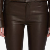 FRAME - The Leather Reboot Crop -- Truffle