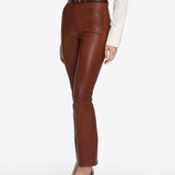 FRAME - The Leather Reboot Crop -- Whiskey