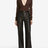 FRAME - Le Slim Palazzo Modernist Pocket Leather -- Black