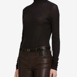 FRAME - Slim Turtleneck -- Black