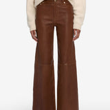 FRAME - Le Slim Palazzo Leather -- Cedar
