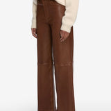 FRAME - Le Slim Palazzo Leather -- Cedar