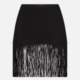 FRAME - The Saddle Skirt -- Black