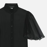 FRAME - The Flutter Blouse -- Black