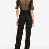 FRAME - The Flutter Blouse -- Black
