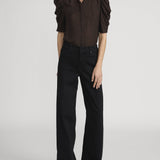 FRAME - The Leopard Gillian Top -- Leopard
