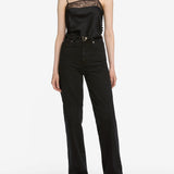 FRAME - The Lace Inset Cami -- Black