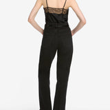 FRAME - The Lace Inset Cami -- Black