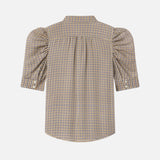 FRAME - The Gillian Top -- Houndstooth Multi