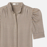 FRAME - The Gillian Top -- Houndstooth Multi