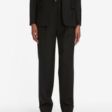 FRAME - The Cuffed Pleated Trouser -- Black