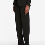 FRAME - The Cuffed Pleated Trouser -- Black