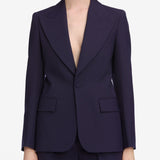 FRAME - The Peak Lapel Blazer -- Royal Purple