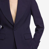 FRAME - The Peak Lapel Blazer -- Royal Purple