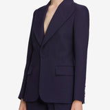 FRAME - The Peak Lapel Blazer -- Royal Purple