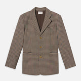 FRAME - The Houndstooth Blazer -- Navy Multi