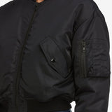FRAME - The Nylon Bomber Jacket -- Black