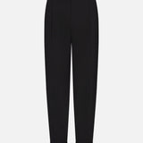 FRAME - The Cuffed Pleated Trouser -- Black